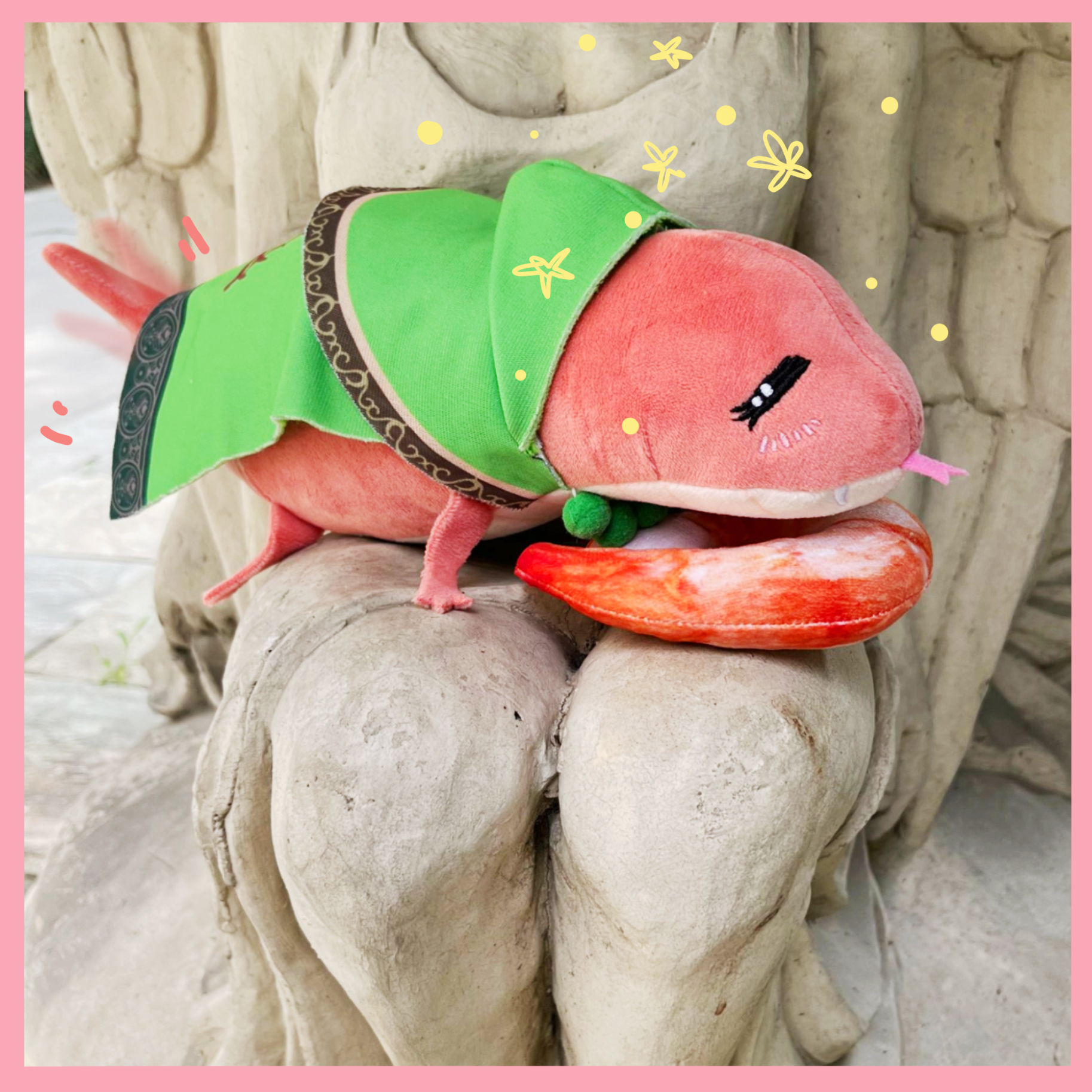 拉雅蛇人菈妮玩偶周边公仔毛绒棉花菈雅老头环趴趴枕