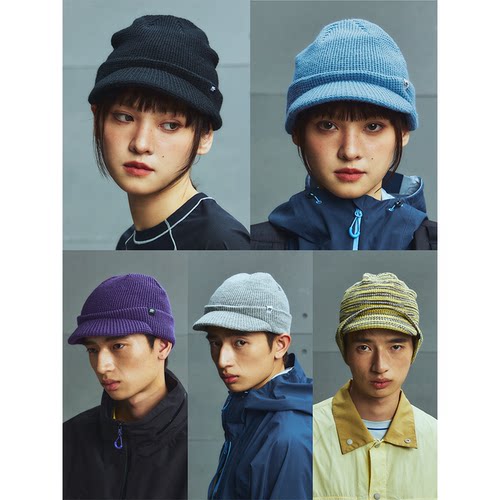 高山热带檐内里羊毛保暖针织冷帽