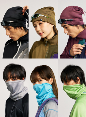 MOUNTAINFEVER AW 发热抑菌透气格抓绒 户外两用 围脖/头帽