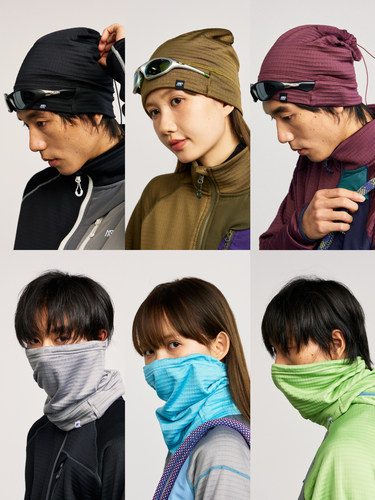 抓绒两用防风护颈可套头围脖