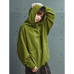 MOUNTAINFEVER 廓形宽松高领连帽卫衣 AW24 隐形拉链结构收腰下摆