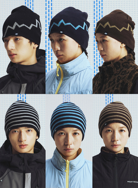 MOUNTAINFEVER AW25 山型/条纹 双面戴 羊毛保暖户外冷帽