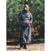 MOUNTAINFEVER AW25 10d防泼水轻量210g半开连帽可收纳排骨羽绒服