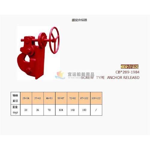 船用简易弃锚器链附件舶
