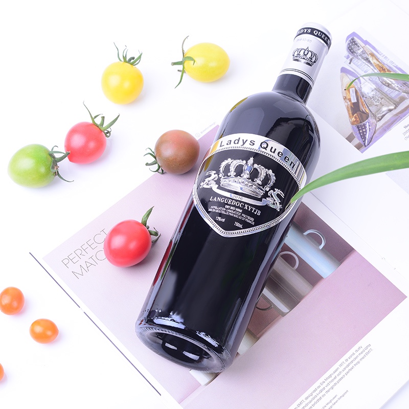 法国原装进口拉德斯王菲钻冠皇室金爵干红送礼用红酒扫码价3880