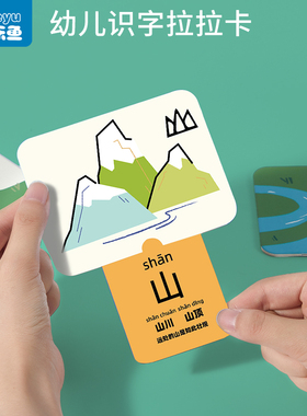 识字拉拉卡幼儿启蒙认知卡片小宝宝象形文字学习儿童看图早教玩具