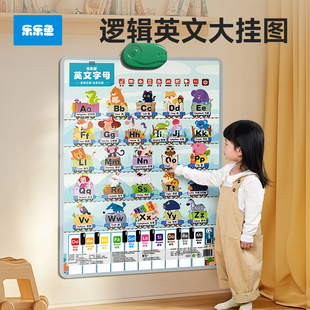 英文字母表音标早教有声挂图汉语拼音点读发声书幼儿童英语卡墙贴