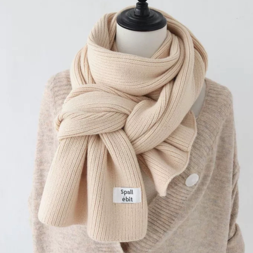 【正品】Coor Koor冬季保暖百搭软糯米白色羊绒围巾纯色韩版情侣