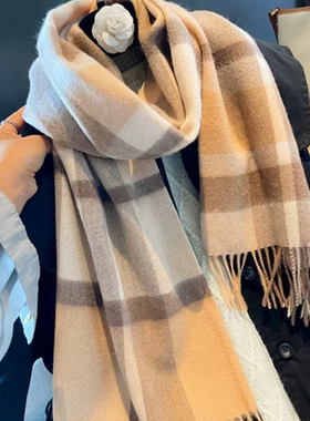 【正品】Coor Koor精选澳洲wool纯羊绒格纹英伦风经典男女通用情