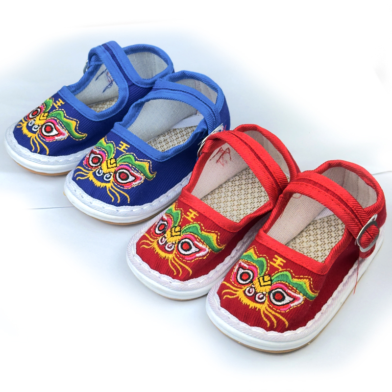 婴儿布鞋软底纯棉宝宝千层底布鞋春夏透气0-1-2岁纯手工纳底防滑