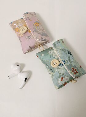 适用小米FlipBuds Pro降噪蓝牙耳机保护套 无线耳机收纳包绒布