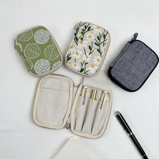 布邑适用KAWECO钢笔Sailor写乐 mini万宝龙短钢笔保护套拉链笔袋