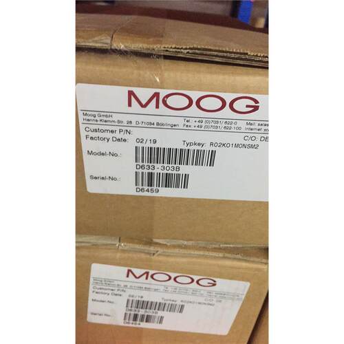 美国MOOG伺服阀D633-317B