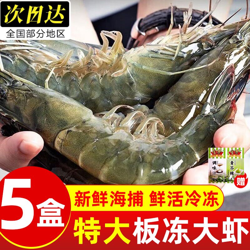 特大冷冻海捕鲜活大虾商用