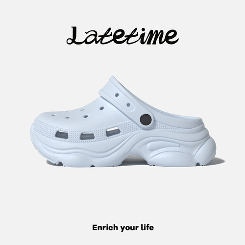 latetime洞洞鞋女款2026新款外穿