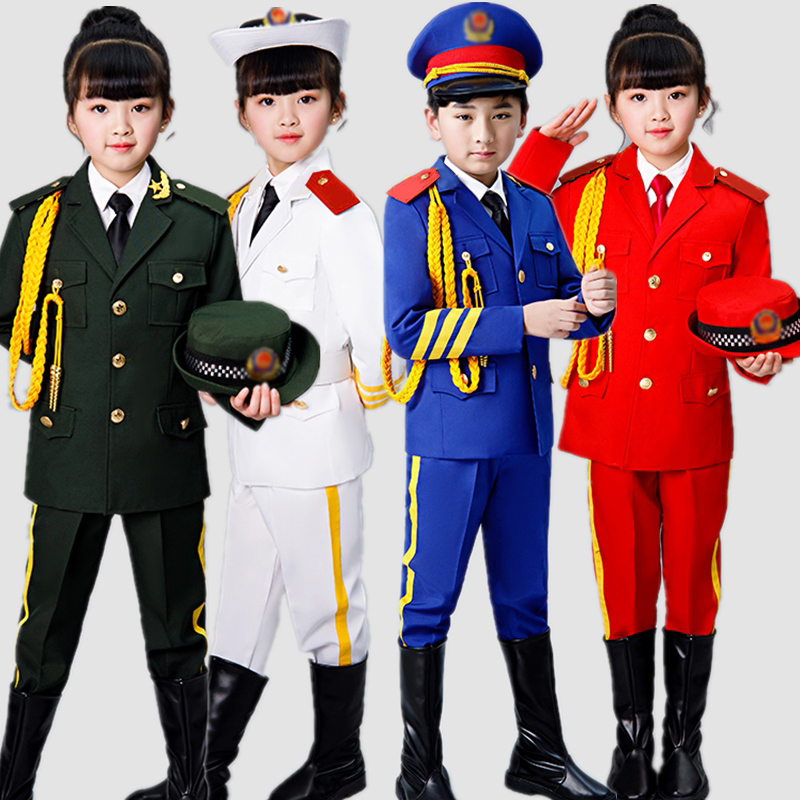 鼓号队国旗班中小学生演出服