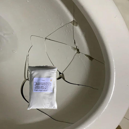 蹲便破了修补胶测试蹲坑马桶便盆