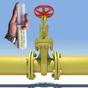 天然气管道法兰盘缝隙漏气修补胶水抗高压波纹管接头堵漏粘消防管