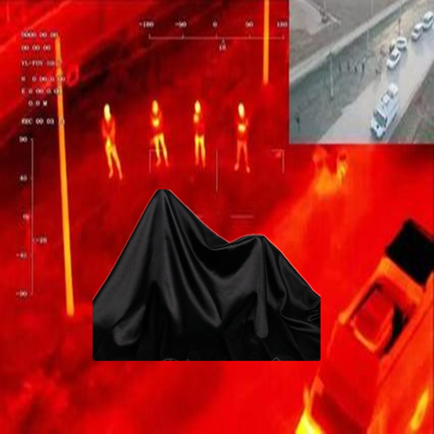 夜钓防无人机跟踪看到布防热成像