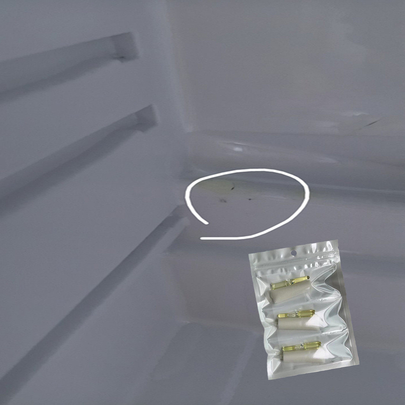冰箱冷库冰柜除冰刮伤裂缝小洞漏氟修补胶水防冻胶空调蒸发箱补漏