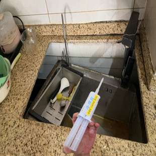 固定胶 厨房不锈钢洗手盆塌了粘接胶水大理石台下盆洗碗盘水槽安装