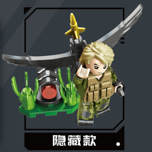 森宝三角洲铁血重装模型重炮救援冲锋男孩小颗粒拼装积木玩具