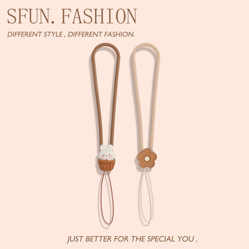 高端手机短挂绳手腕带小风扇挂饰