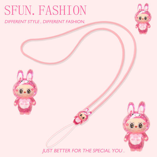 挂脖长挂绳拉布布手机挂件工牌链