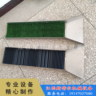 无动力淘金小溜槽淘金工具便携金沙精选溜槽橡胶垫淘金塑料粘金毯