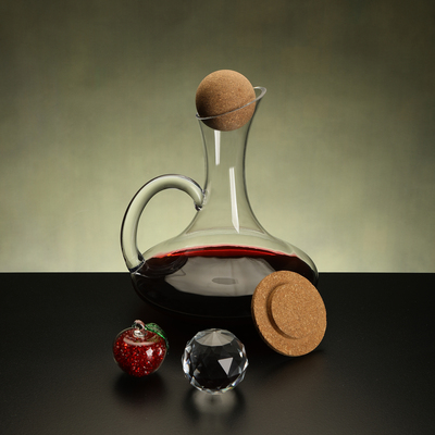 家用防尘塞水晶玻璃球醒酒器