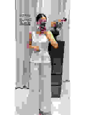 【甜甜圈粉丝专享】新款女装提花背心77190