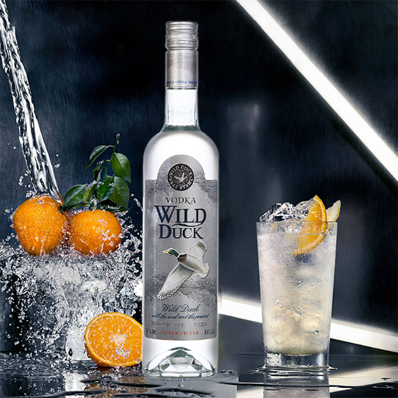 银雁伏特加 40度进口洋酒高度烈酒鸡尾酒精品基酒WILD DUCK VODKA