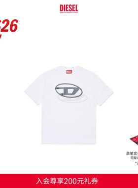 [新款]DIESEL男童26早春白色OVAL D-LOGOT恤J0260100YI9