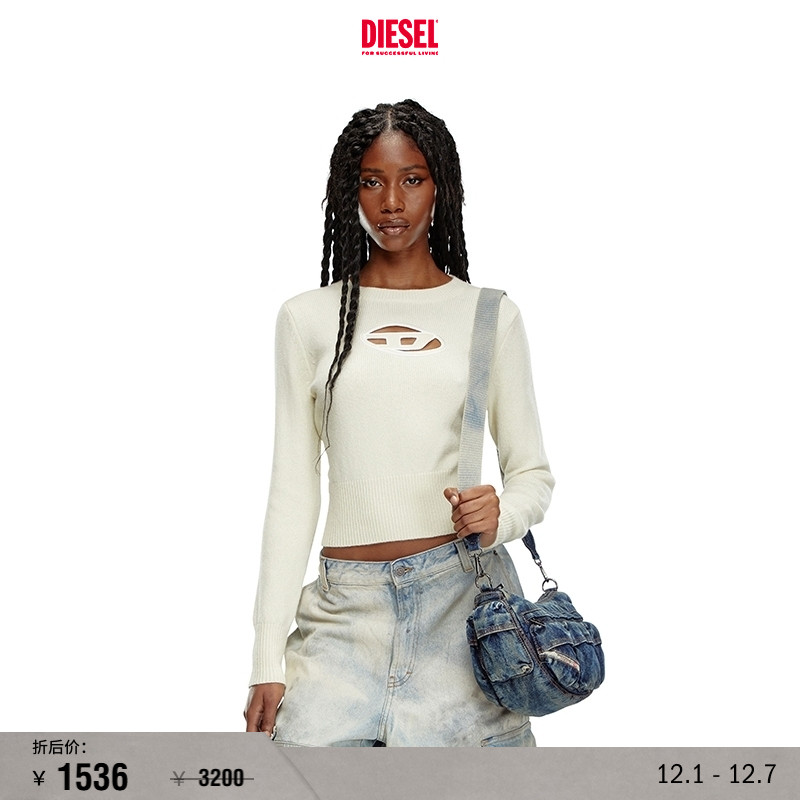 DieselOVALD镂空针织衫