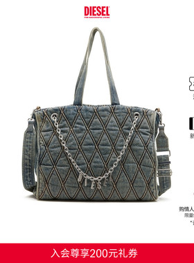[礼物][明星同款]DIESEL女士CHARM D牛仔流浪包X10014P5570