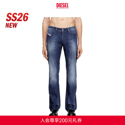 [新款]DIESEL男士26早春LARKEE低腰合身直筒牛仔裤00C06P0ADBQ