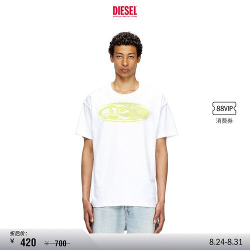 DIESEL男士25早秋短袖T恤