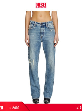 [折扣]DIESEL女士D-ARK低腰合身直筒牛仔裤A0701909L34
