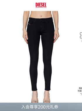 [经典]DIESEL女士SLANDY紧身中腰牛仔裤铅笔裤A04108069EF