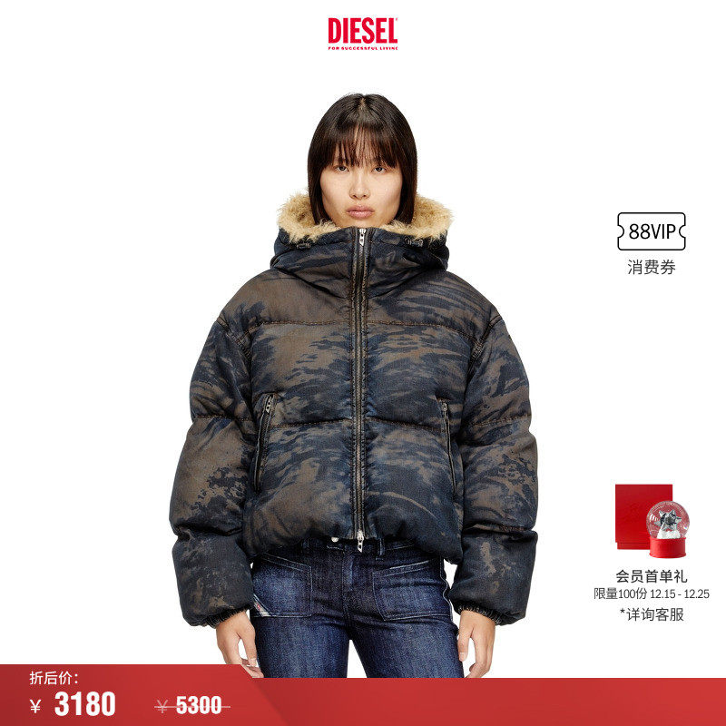 DIESEL女士25早秋棉服外套