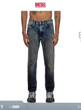 [折扣]DIESEL男士D-STRUKT中腰修身窄脚牛仔裤A0356209H54
