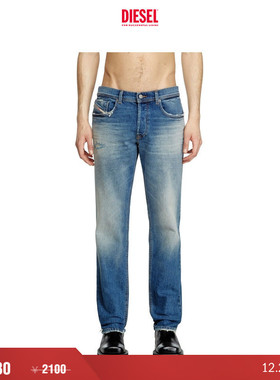 [折扣]DIESEL男士D-FINITIVE中腰合身直筒牛仔裤A102300BMBY