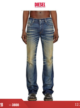 [折扣]DIESEL男士D-BUCK中腰修身微喇牛仔裤A1222109J46