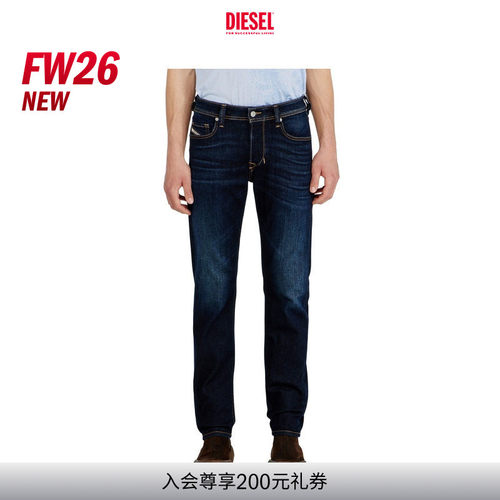 [新款]DIESEL男士26早秋LARKEE低腰合身直筒牛仔裤00SU1W09Q15