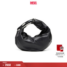 [礼物][折扣]DIESEL女士GRAB D小号人造皮革可颂包X09785P620