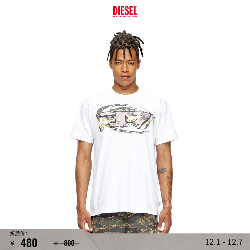 DIESEL男士25早秋短袖T恤