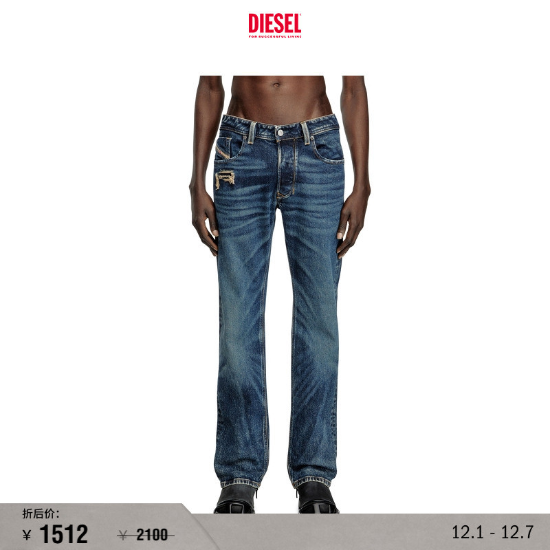 [折扣]DIESEL男士LARKEE低腰合身直筒牛仔裤00C06Q007Y3