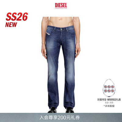 [新款]DIESEL男士26早春LARKEE低腰合身直筒牛仔裤00C06P0ADBQ