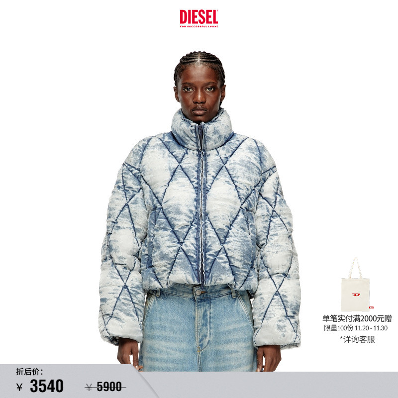 DIESEL女士25早秋棉服外套