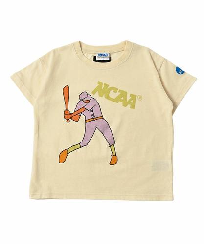 其他圆领休闲短袖棒球风图案T恤